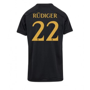 Real Madrid Antonio Rudiger #22 Replika Tredjetrøje Dame 2023-24 Kortærmet